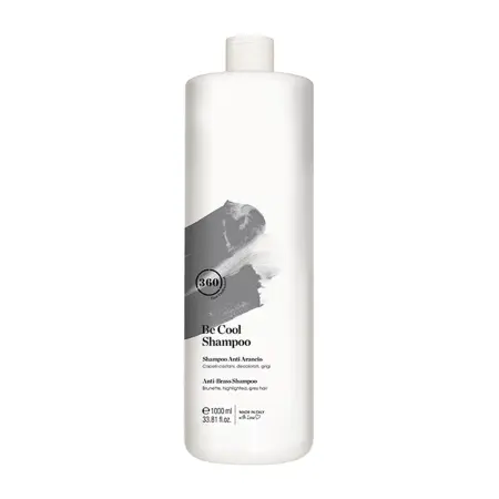 360 HAIR PROFESSIONAL Шампунь тонирующий для темных, осветленных или седых волос / Be Cool Shampoo 1000 мл - 1