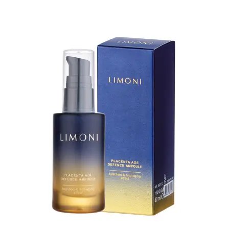 LIMONI Сыворотка для лица антивозрастная с плацентой / Placenta Age Defenсe Ampoule 30 мл - 2