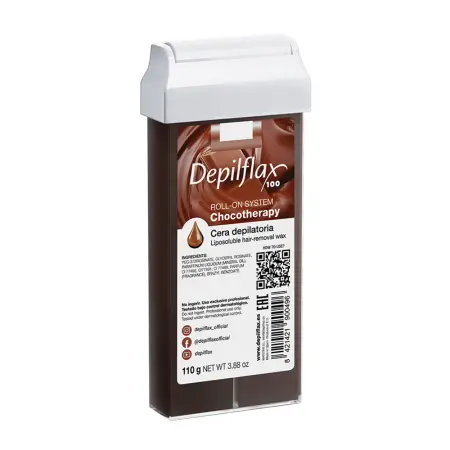 DEPILFLAX 100 Воск для депиляции в картридже, шоколад 110 гр - 1