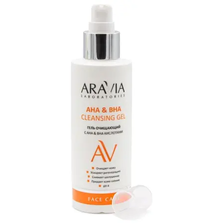 ARAVIA Professional Гель очищающий с АНА & ВНА кислотами / АНА & ВНА Cleansing Gel 150 мл - 2