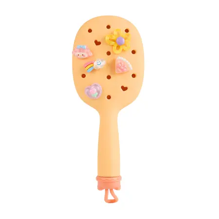 SOLOMEYA Набор украшений для расчески, Радуга / Set of charms for hair brush, Rainbow, 5 шт - 2