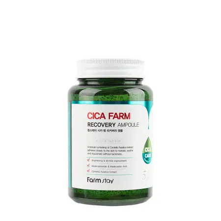 FARMSTAY Ампула-сыворотка успокаивающая для лица с центеллой / Cica Farm Recovery Ampoule 250 мл - 1