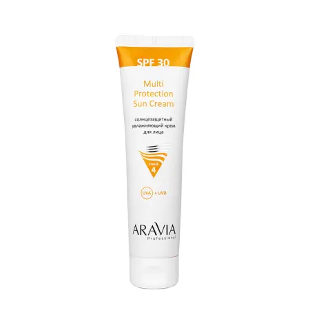 ARAVIA Professional Крем солнцезащитный увлажняющий лица SPF 30 / Multi Protection Sun Cream SPF 30 100 мл - 1