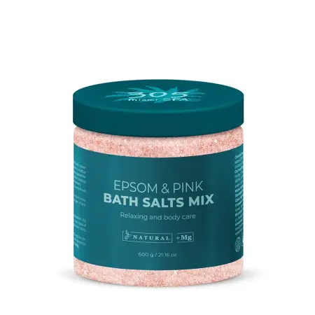 305 Miami SPA Микс магниевой английской и розовой гималайской солей / Epsom & Pink Bath Salts Mix 600 мл - 2