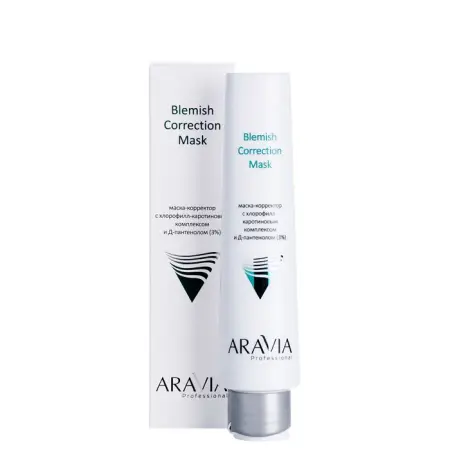 ARAVIA Professional Маска-корректор против несовершенств с хлорофилл-каротиновым комплексом и Д-пантенолом 3% / Blemish Correction Mask 100 мл - 2