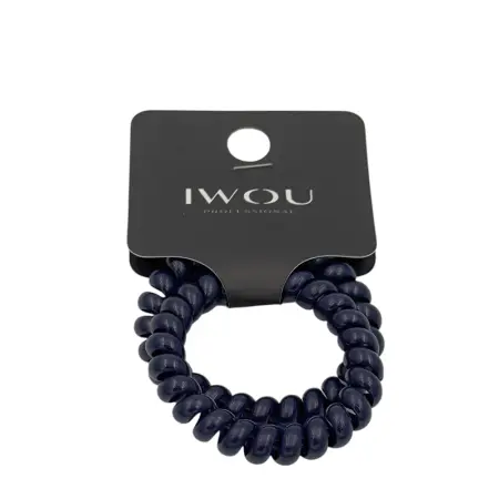 IWOU PROFESSIONAL Резинка пружинка Глянец темно-синяя 2шт - 1