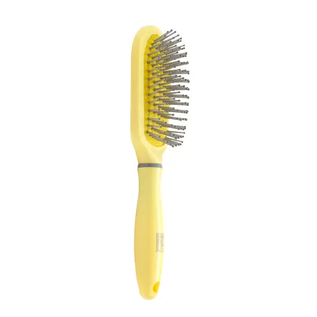 DEWAL BEAUTY Щетка массажная Лимонный пудинг, с нейлоновым штифтом, трапеция - 2