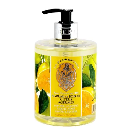 LA FLORENTINA Мыло натуральное жидкое, цитрус / Citrus 500 мл - 1