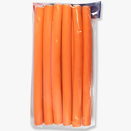 DEWAL PROFESSIONAL Бигуди-бумеранги оранжевые 18х180 мм 10 шт/уп - 2