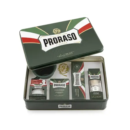 PRORASO Набор классический для бритья (крем 100 мл, крем 150 мл, лосьон 100 мл, помазок+ чаша) PRORASO - 1