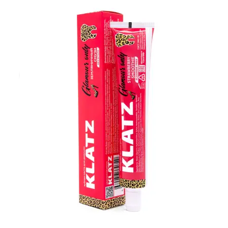 KLATZ Паста зубная для девушек без фтора Земляничный смузи / GLAMOUR ONLY 75 мл - 3