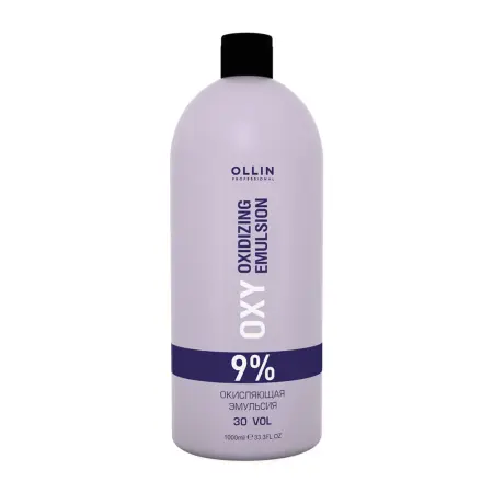 OLLIN PROFESSIONAL Эмульсия окисляющая 9% (30vol) / Oxidizing Emulsion OLLIN performance OXY 1000 мл - 1