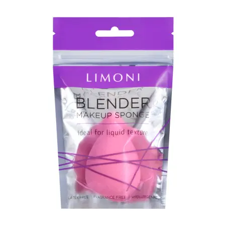 LIMONI Спонж для макияжа / Blender Makeup Sponge Pink - 2