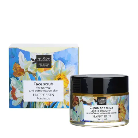 MI&KO Скраб для лица для нормальной и комбинированной кожи / Happy Skin Narcissus 50 мл - 2