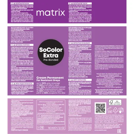 MATRIX 510G краситель перманентный аммиачный, очень очень светлый блондин золотистый / SoColor. beauty Extra. Coverage 90 мл - 4