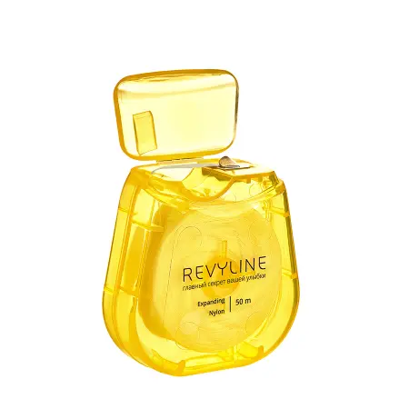 REVYLINE Нить зубная вощеная 840D, нейлон, 50 м, желтая / Expanding - 5