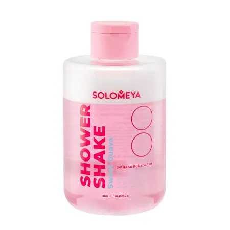 SOLOMEYA Гель-шейк для душа Сладкая Гуава / Shower shake Sweet Guava 300 мл - 1