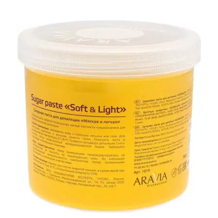 ARAVIA Professional Паста сахарная мягкой консистенции для шугаринга Мягкая и легкая 750 г - 4
