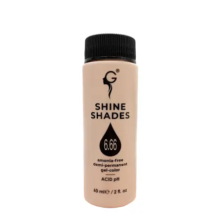 GERA Professional 6.66 гель-краситель для волос без аммиака / Shine Shades 60 мл - 2