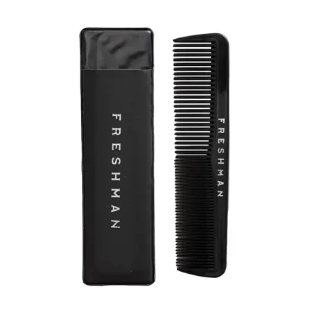 FRESHMAN Расческа-гребень компактная для моделирования и стрижки, размер М / Collection Carbon - 1