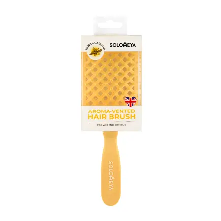 SOLOMEYA Арома-расческа вентилируемая, ваниль / Aroma-vented hair brush, Vanilla - 2