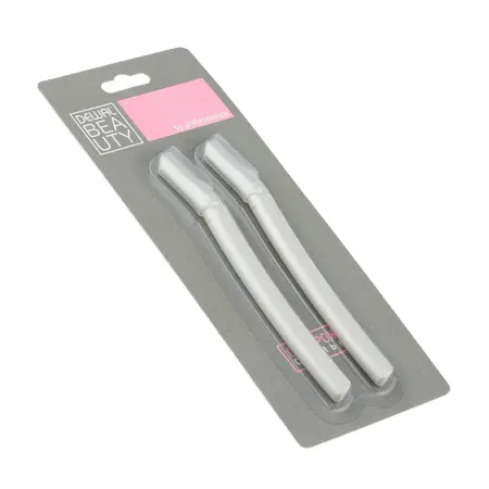 DEWAL BEAUTY Бритва для бровей со съемным лезвием 13 см 2 шт - 2