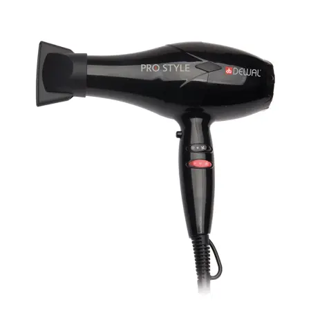DEWAL PROFESSIONAL Фен Pro Style черный, 2 насадки, диффузор, 2000 Вт - 4