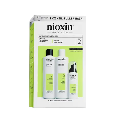 NIOXIN Набор для волос Система 2 (шампунь очищающий 150 мл, кондиционер увлажняющий 150 мл, маска питательная 40 мл) - 1