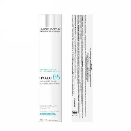 LA ROCHE-POSAY Уход увлажняющий против морщин для лица / HYALU B5 40 мл - 3