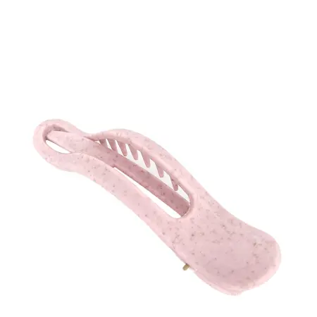 SOLOMEYA Крабик для волос из натуральной пшеницы в форме банана, розовый / Straw Banana Hair Clip Pink - 1