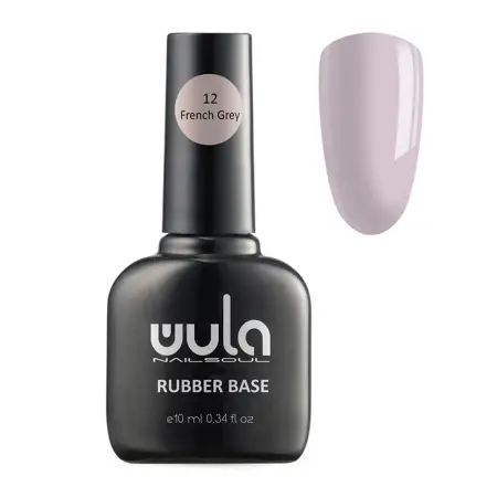 WULA NAILSOUL База каучуковая камуфлирующая, 12 пепельный / Wula Nailsoul 10 мл - 1