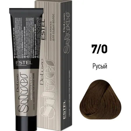ESTEL PROFESSIONAL 7/0 краска для волос, русый / DE LUXE SILVER 60 мл - 2
