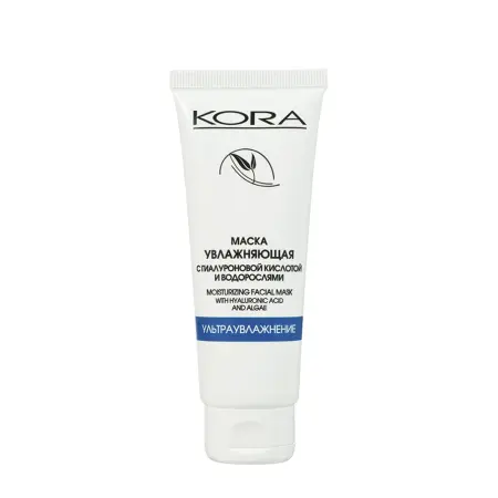 KORA Маска увлажняющая для лица с гиалуроновой кислотой и водорослями / KORA 75 мл - 1