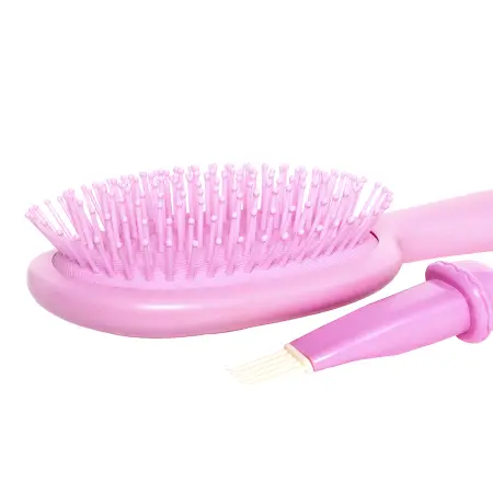 SOLOMEYA Расческа массажная для волос милый мишка, розовая / Cute Bear Massage Hair Brush Pink - 5