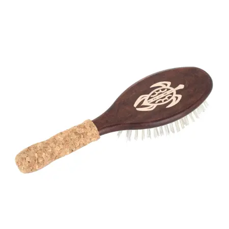 IBIZA HAIR Щетка массажная для волос, осветленная щетина - 4