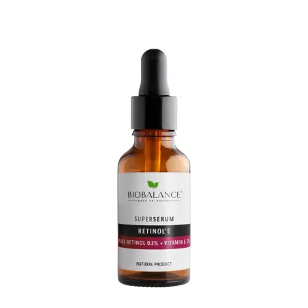 BIOBALANCE Сыворотка для лица с ретинолом 0,3% + витамином Е 2% / SUPER SERUM PURE RETINOL 0,3% + VITAMIN E 2% 30 мл - 1