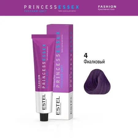 ESTEL PROFESSIONAL 4 краска для волос, фиалковый / ESSEX Princess Fashion 60 мл - 2