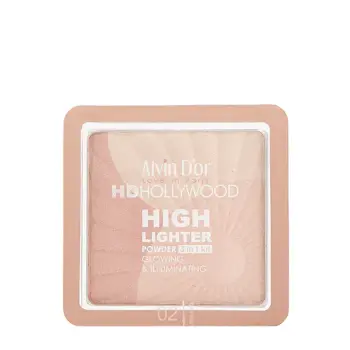 Хайлайтер пудровый 3в1, тон 02 нежный розовый / Glow Illuminating Hd Hollywood 9,6 гр