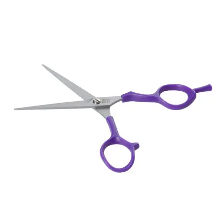 DEWAL PROFESSIONAL Ножницы парикмахерские прямые с микронасечками 5.5 , цвет фиолетовый - 2