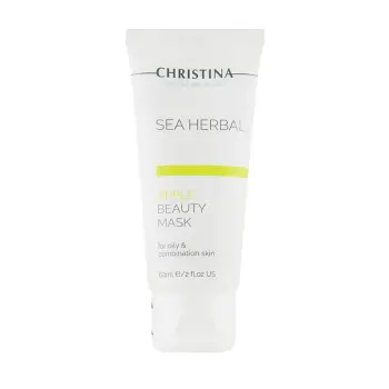 Маска красоты яблочная для жирной и комбинированной кожи / Sea Herbal Beauty Mask Green Apple 60 мл