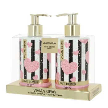 Набор для рук Любовная бомба (крем-мыло 250 мл + лосьон 250 мл) Vivian Gray Set Love Bomb