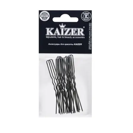 KAIZER Шпилька металлическая, серебро, 70 мм, 15 шт - 2