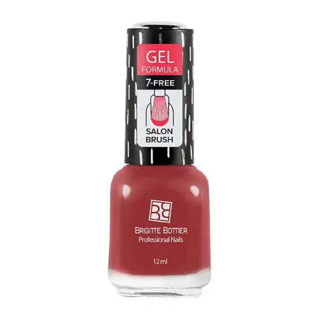 BRIGITTE BOTTIER 54 лак для ногтей гелевый, красный бархат / GEL FORMULA 12 мл - 1