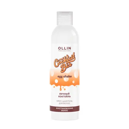 OLLIN PROFESSIONAL Крем-шампунь для восстановления волос Яичный коктейль / Cocktail Bar 400 мл - 1