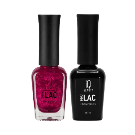 IQ BEAUTY 055 лак для ногтей укрепляющий с биокерамикой / Nail polish PROLAC + bioceramics 12.5 мл - 4