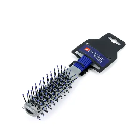 DEWAL PROFESSIONAL Щетка туннельная 2-х сторонняя, пластиковый штифт, 7 рядов (синяя) - 2