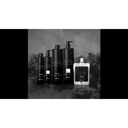 KAARAL Шампунь тонирующий черный угольный / BLONDE ELEVATION CHARCOAL SHAMPOO 300 мл - 4