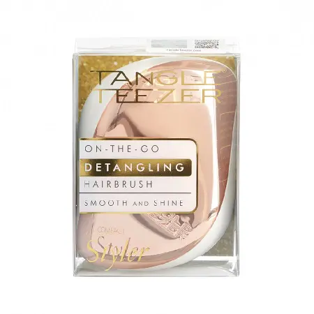 TANGLE TEEZER Расческа для волос / Compact Styler Rose Gold Luxe - 4