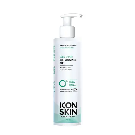 ICON SKIN Гель для умывания для комбинированной и жирной кожи / Sebo Expert 150 мл - 1