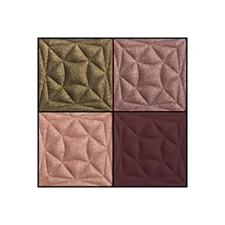 LARTE DEL BELLO Палетка теней, 03 оливково-бордовая / Quadro Eleganto shocking chic 8 гр - 4